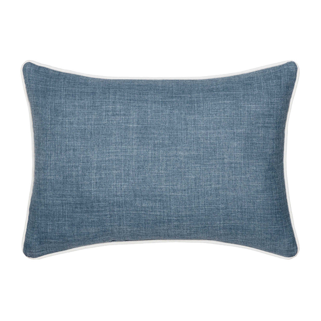 Chantalee Denim Boudoir Decorative Throw Pillow 21" x 14"