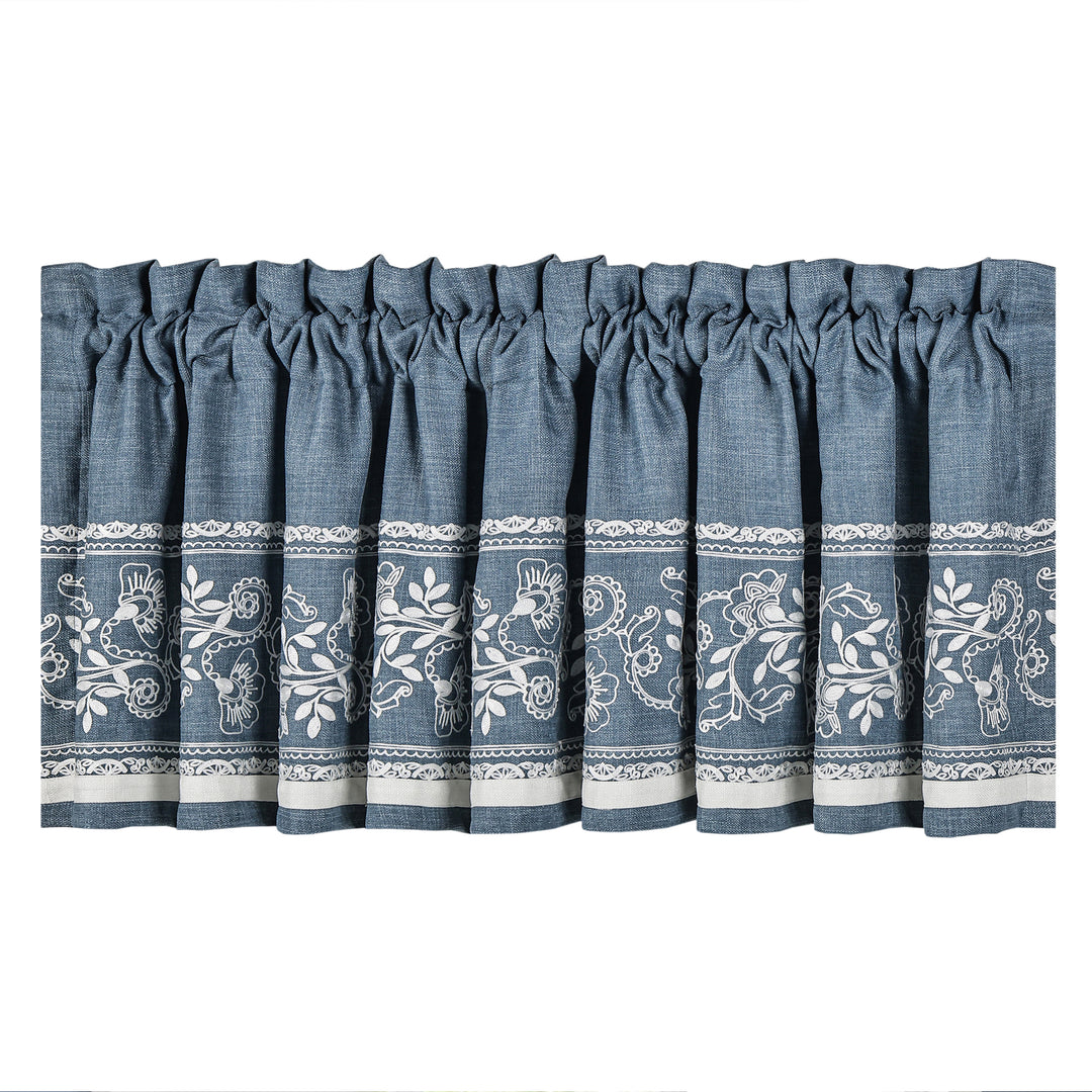 Chantalee Denim Straight Window Valance