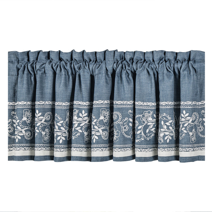 Chantalee Denim Straight Window Valance
