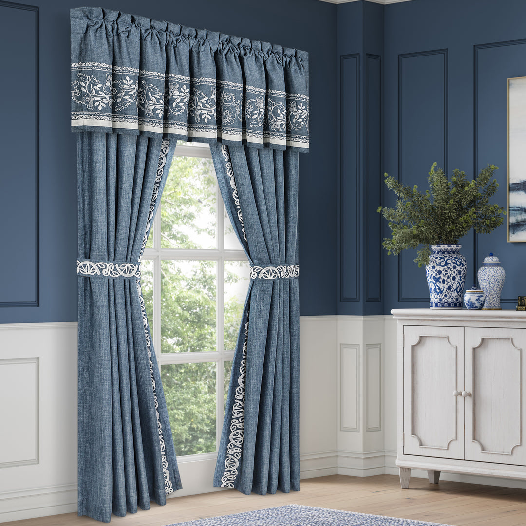 Chantalee Denim Window Panel Pair
