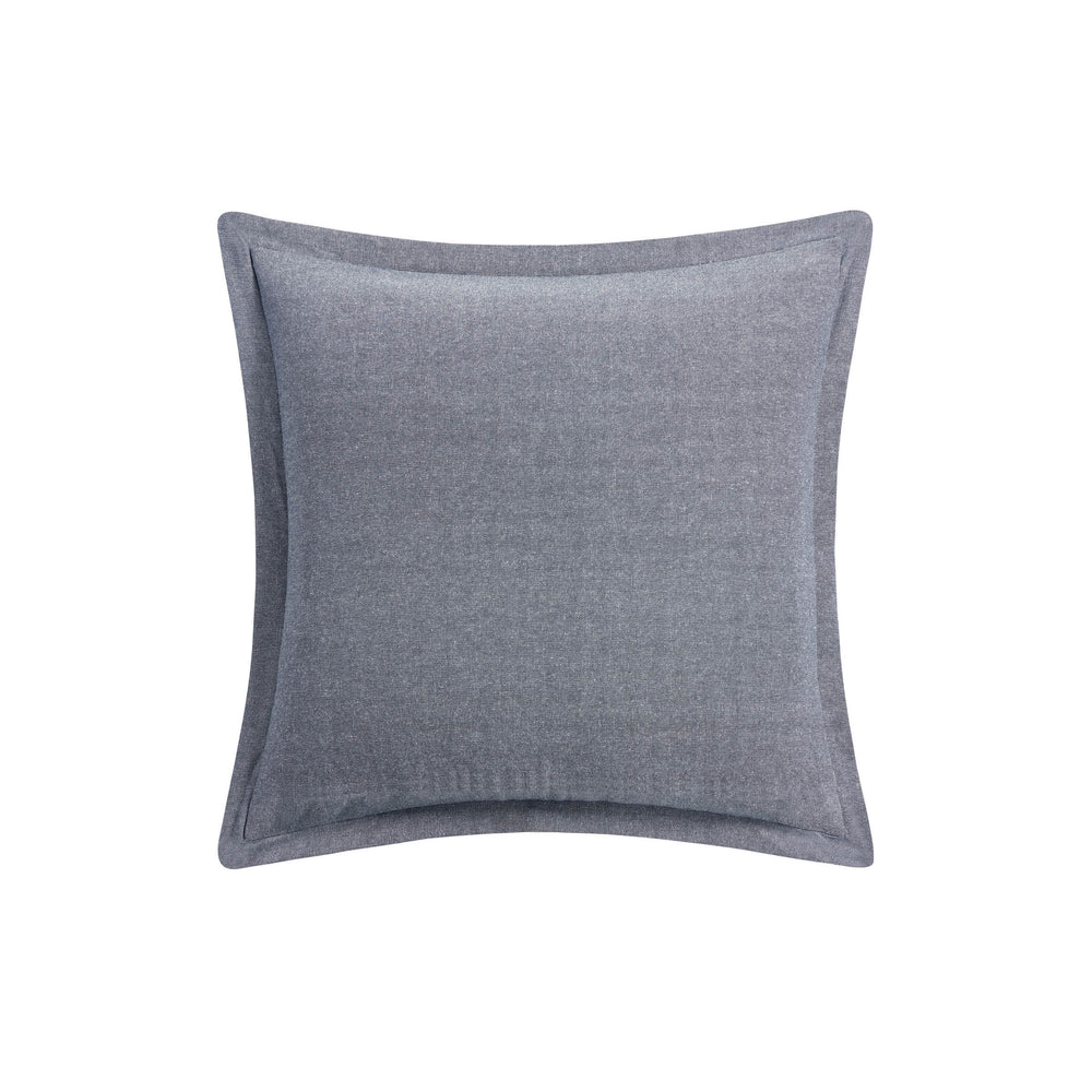 Chloe Navy Square Decorative Throw Pillow 18" x 18" Throw Pillows By Waterford