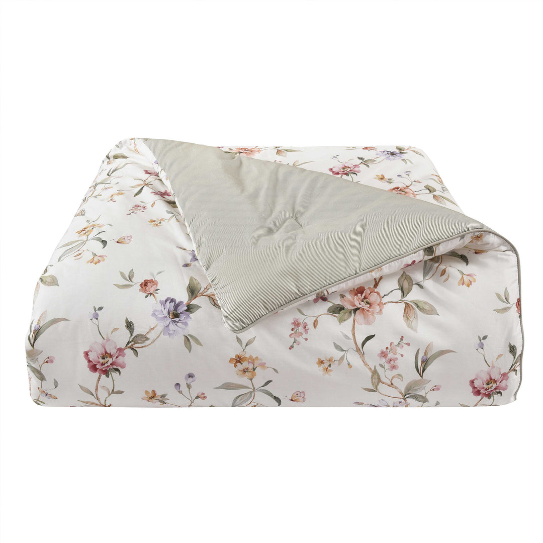 Clarice Ivory 3 Piece Comforter Set Comforter Sets By J. Queen New York