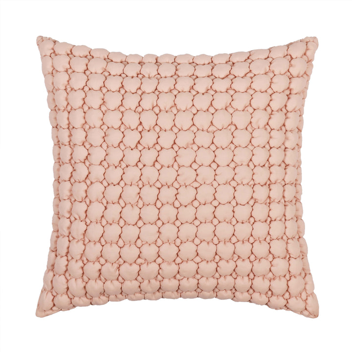 Cloud Puff Blush Square Decorative Throw Pillow 20" x 20" Throw Pillows By J. Queen New York