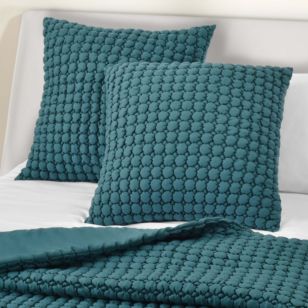 Cloud Puff Teal Euro Sham Euro Shams By J. Queen New York