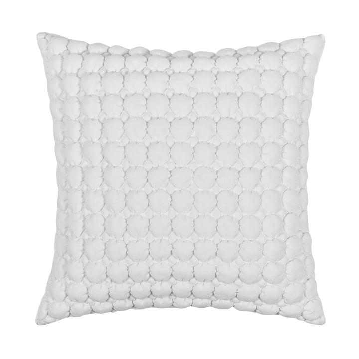 Cloud Puff White Square Decorative Throw Pillow 20" x 20" Throw Pillows By J. Queen New York