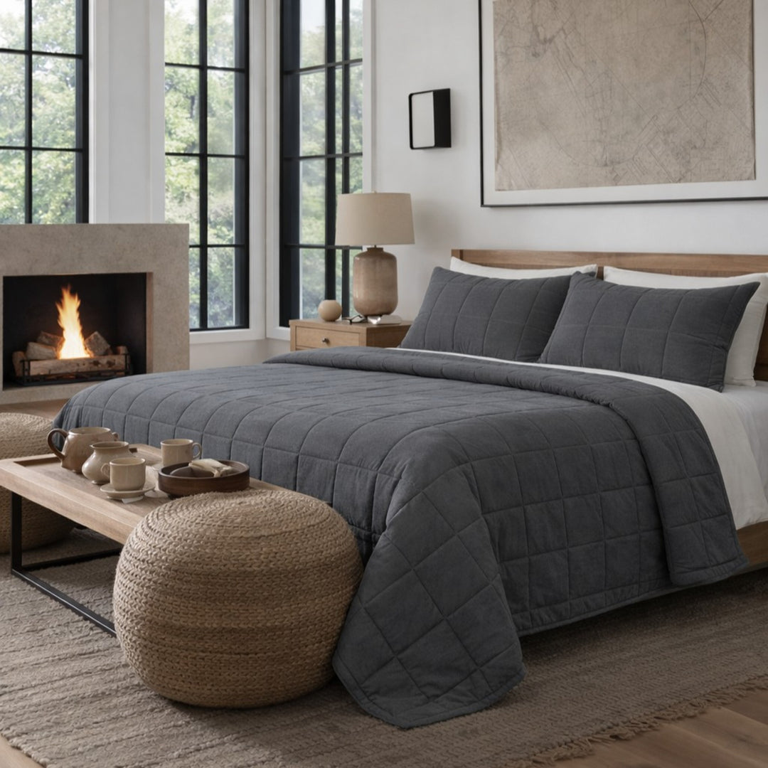 Cotton Canvas Coverlet Set Coverlet By Ann Gish
