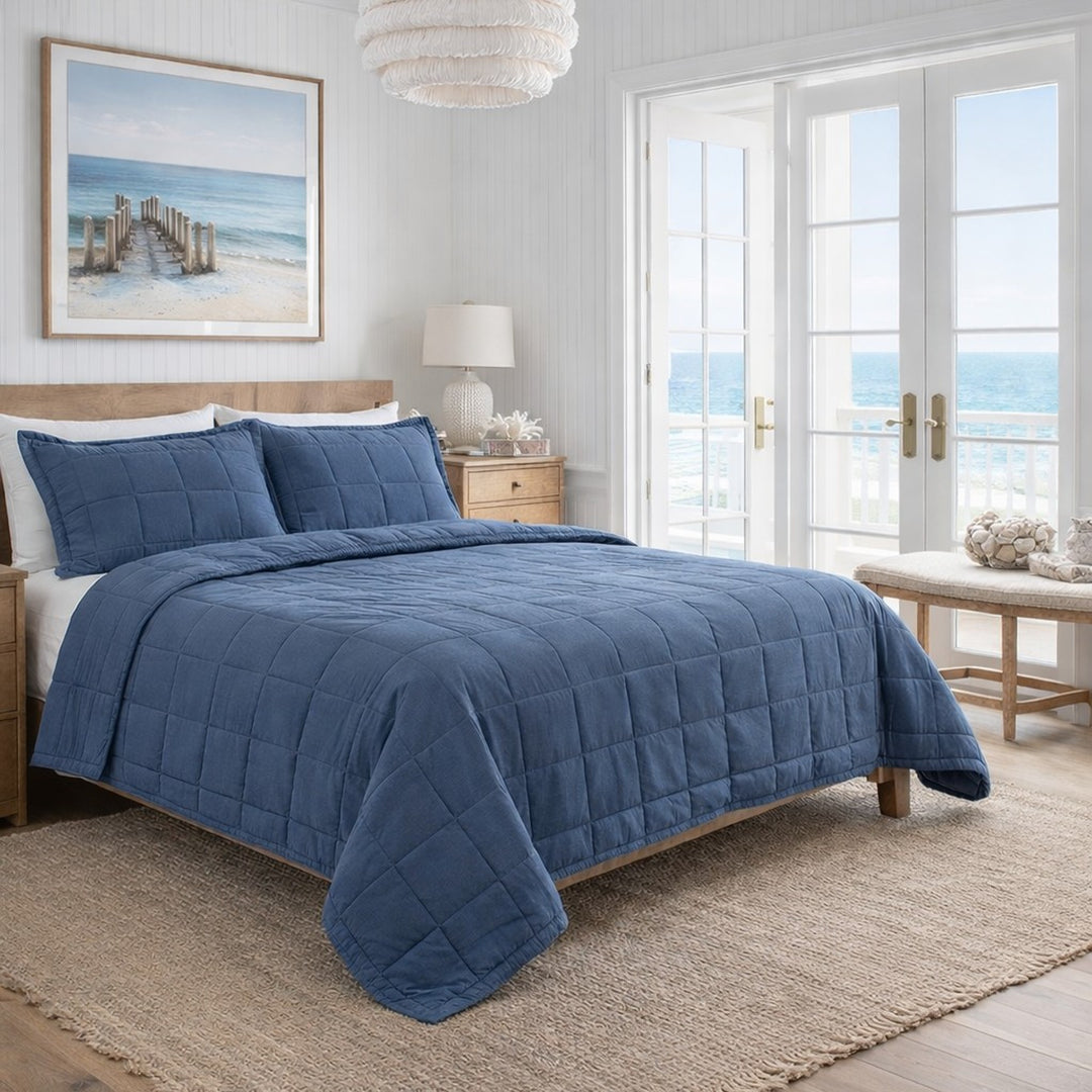 Cotton Canvas Coverlet Set Coverlet By Ann Gish