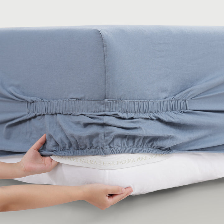 Egyptian Cotton-European Linen Fitted Sheet Fitted Sheet By Pure Parima