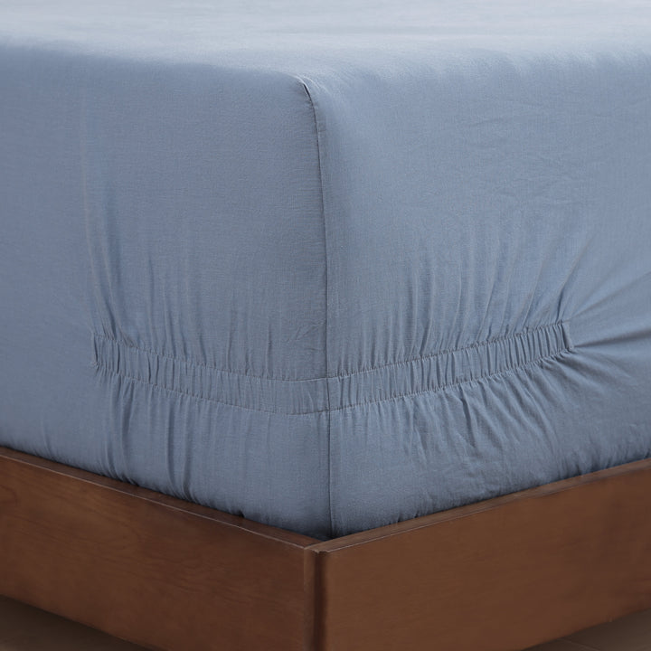 Egyptian Cotton-European Linen Fitted Sheet Fitted Sheet By Pure Parima