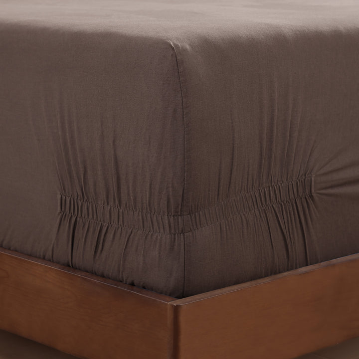 Egyptian Cotton-European Linen Fitted Sheet Fitted Sheet By Pure Parima