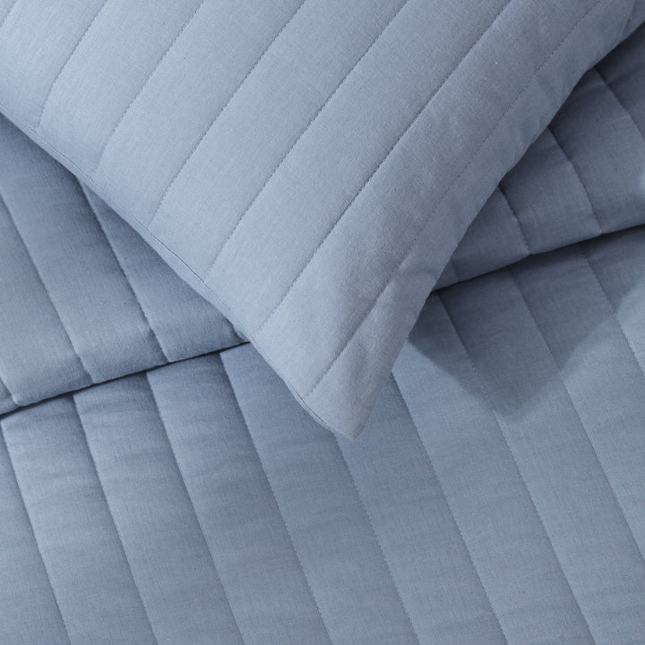 Egyptian Cotton-European Linen Quilt Set Coverlet By Pure Parima