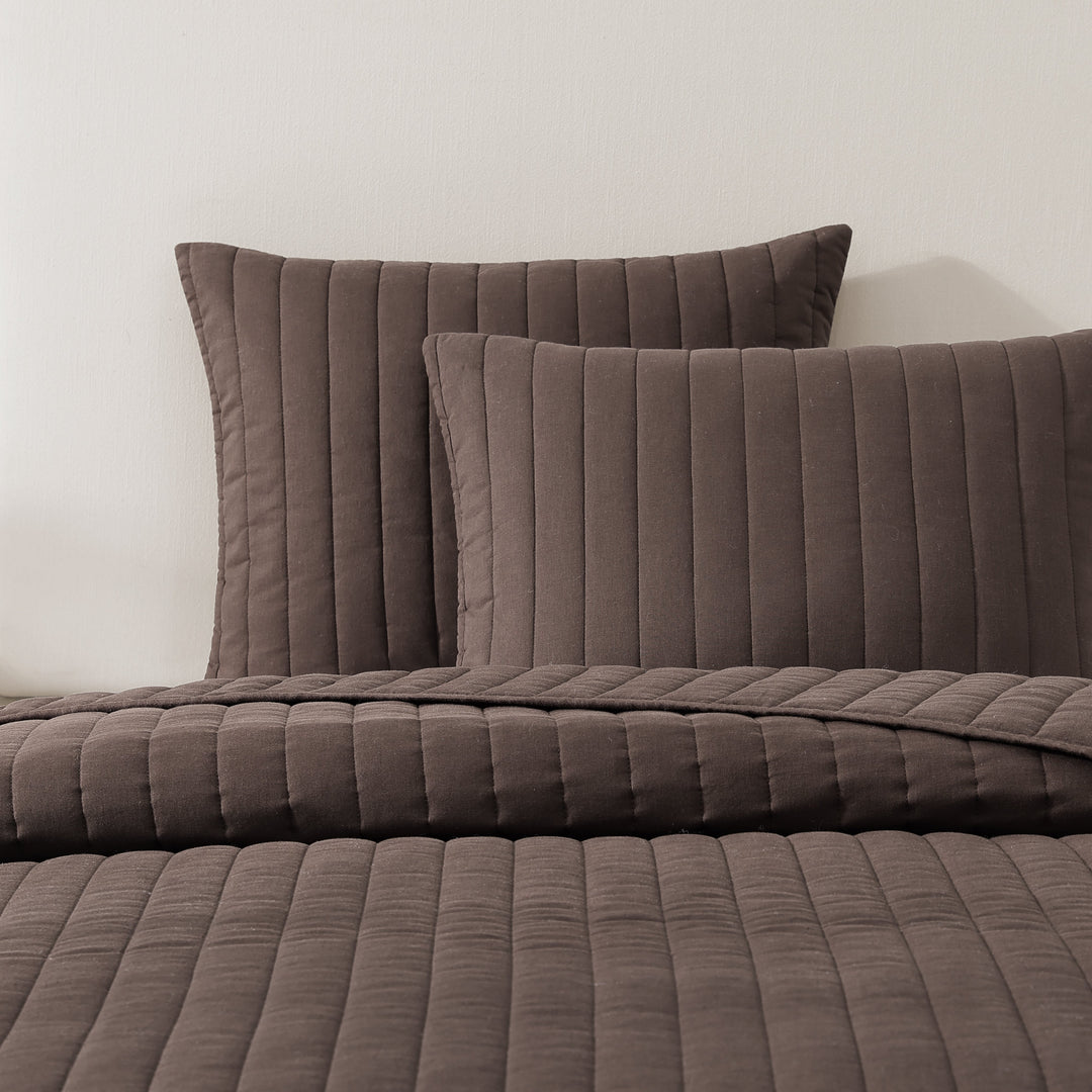 Egyptian Cotton-European Linen Quilt Set Coverlet By Pure Parima