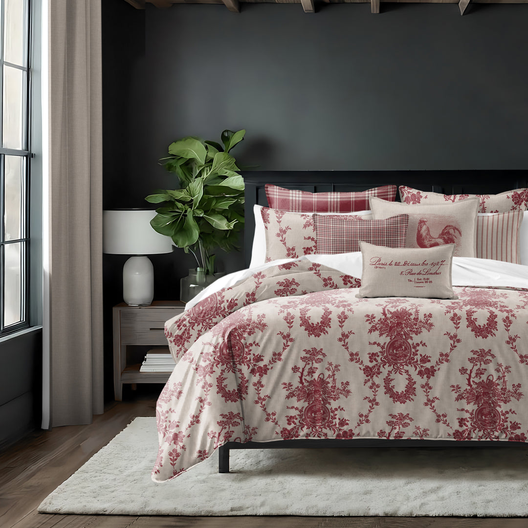 Country Lane Crimson 8 Piece Duvet Cover Set Duvet Covers By Colcha Linens