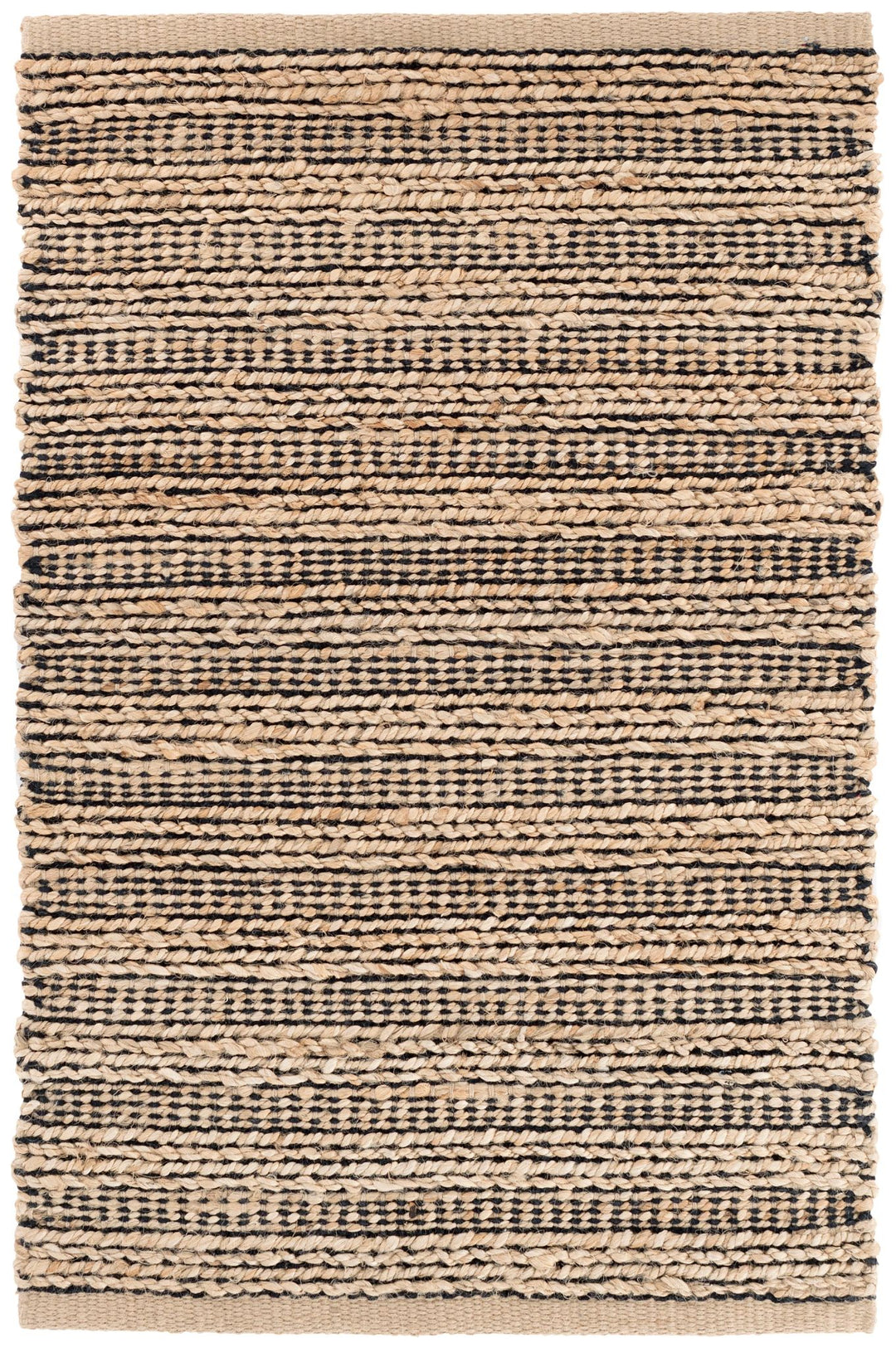 Simba Black Handwoven Jute Rug Rug By Annie Selke