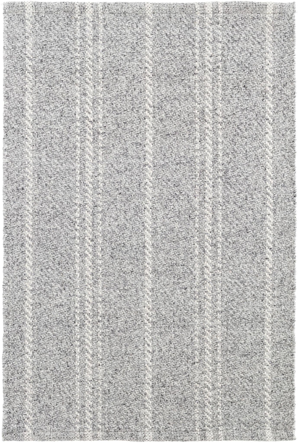 Melange Stripe Grey/Ivory Handwoven Indoor/Outdoor Rug Rug By Annie Selke