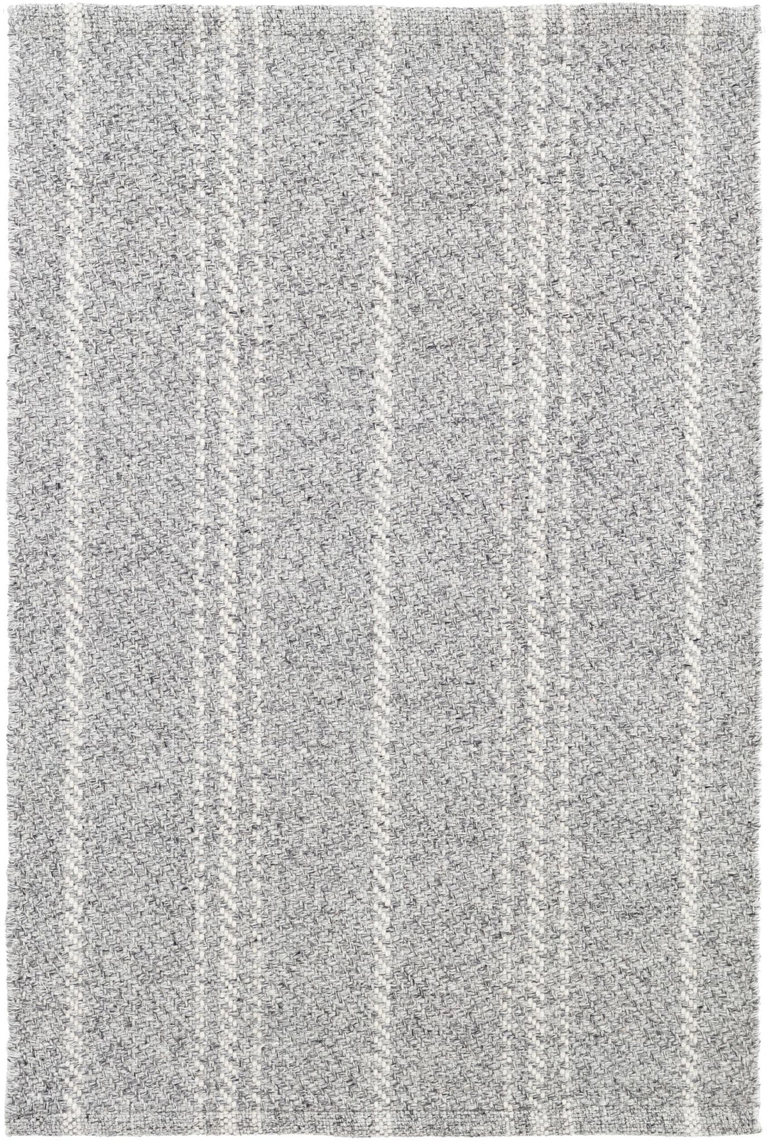 Melange Stripe Grey/Ivory Handwoven Indoor/Outdoor Rug Rug By Annie Selke