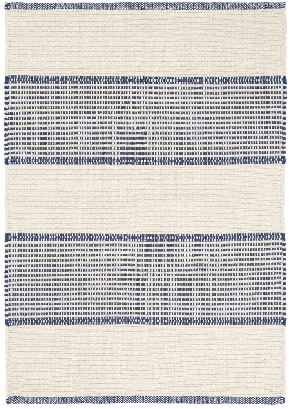 La Mirada Navy Handwoven Cotton Rug Rug By Annie Selke