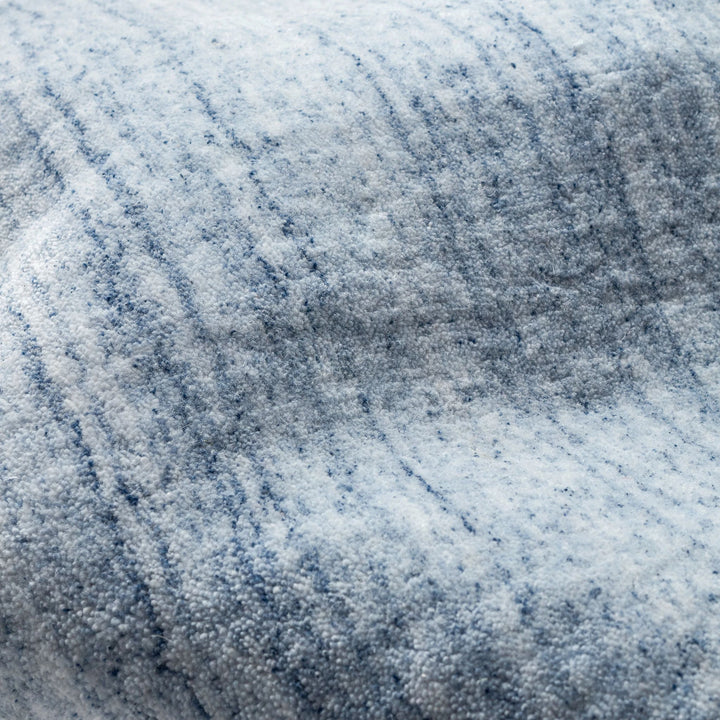 Nordic Blue Hand Loom Knotted Performance Rug Rug By Annie Selke