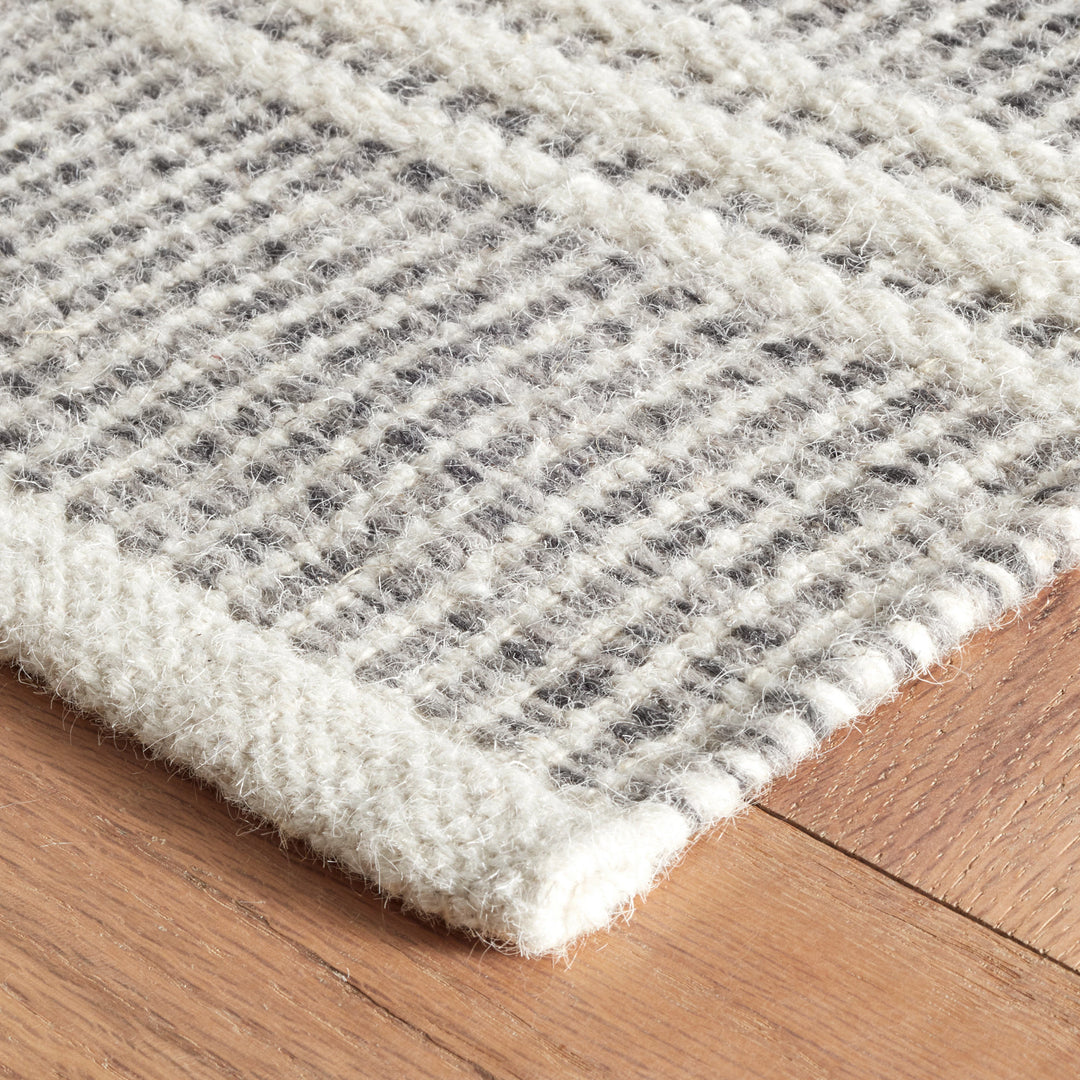 Malta Grey Handwoven Wool Rug Rug By Annie Selke