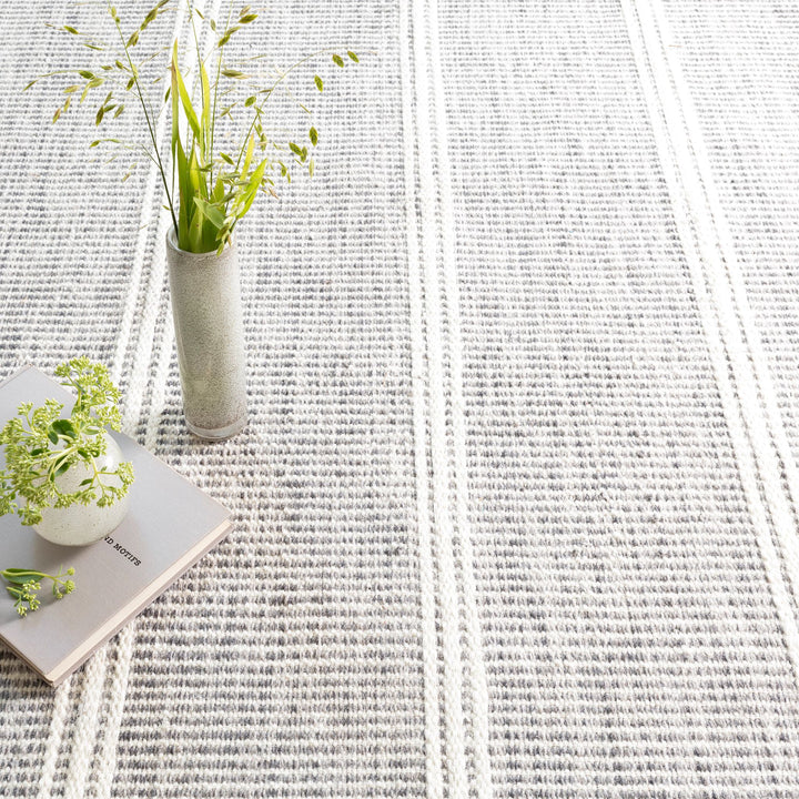 Malta Grey Handwoven Wool Rug Rug By Annie Selke