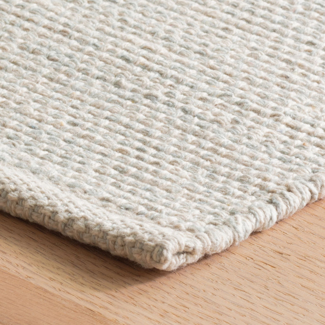 Marled Light Blue Handwoven Cotton Rug Rug By Annie Selke