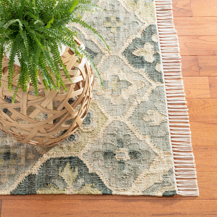 Pali Evergreen Handwoven Jute Rug Rug By Annie Selke