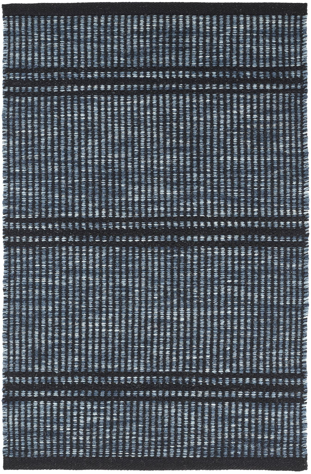 Malta Navy Handwoven Wool Rug Rug By Annie Selke