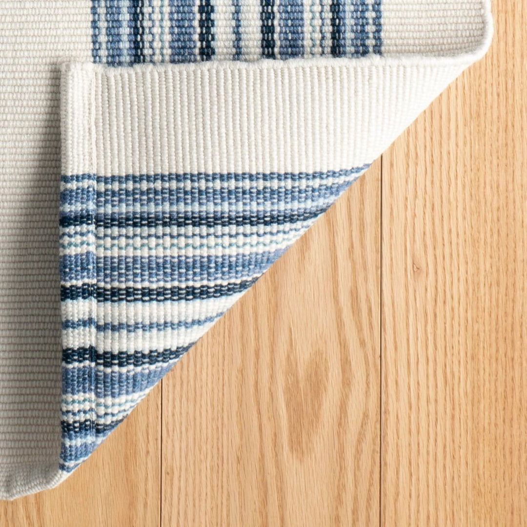 Road Runner Blue Handwoven Indoor/Outdoor Rug Rug By Annie Selke