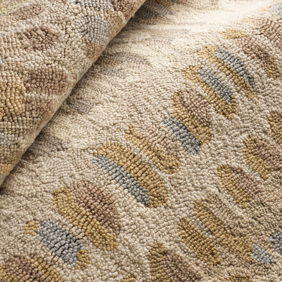 Paint Chip Natural Hand Micro Hooked Wool Rug Rug By Annie Selke