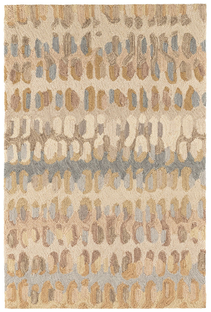 Paint Chip Natural Hand Micro Hooked Wool Rug Rug By Annie Selke