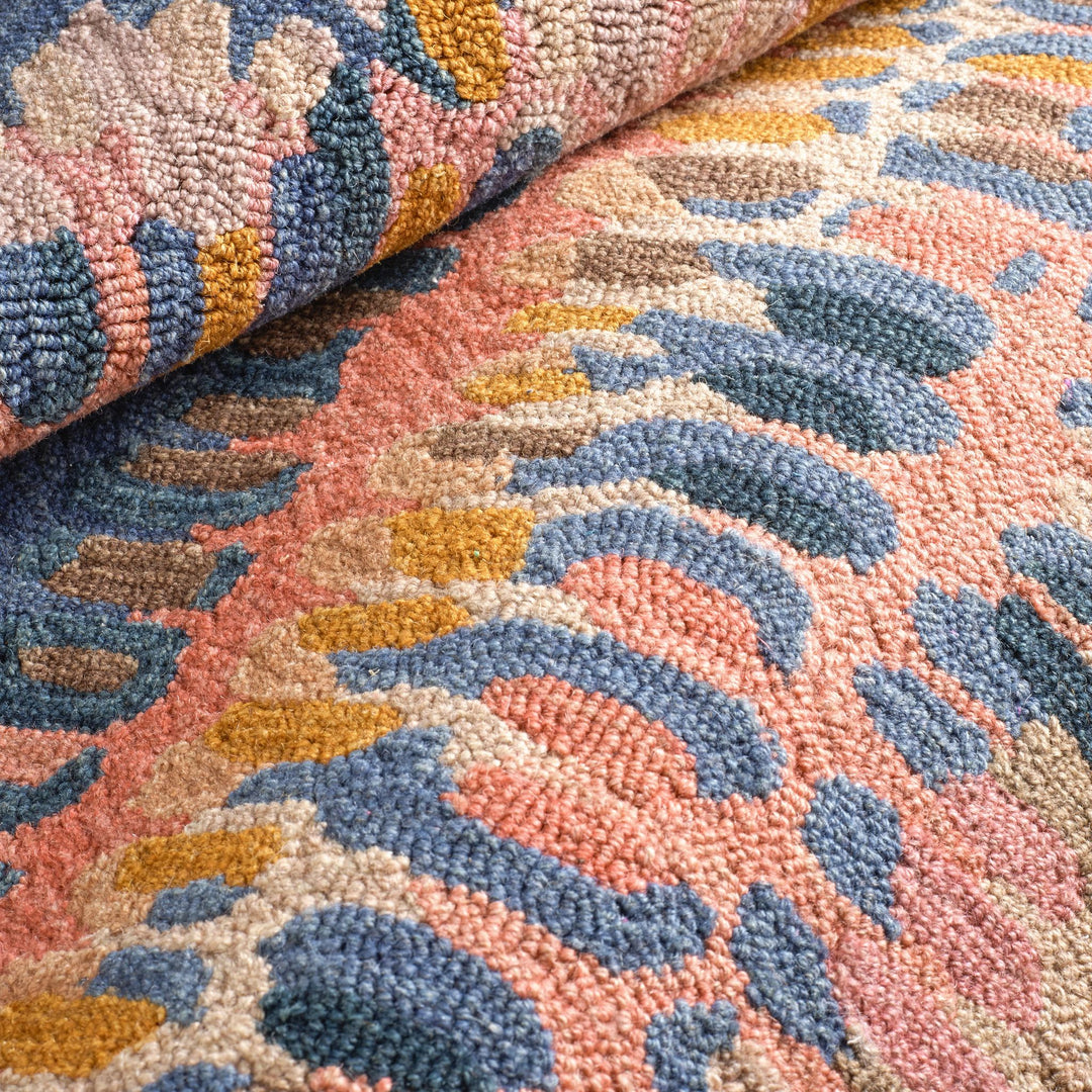 Paint Chip Coral Hand Micro Hooked Wool Rug Rug By Annie Selke