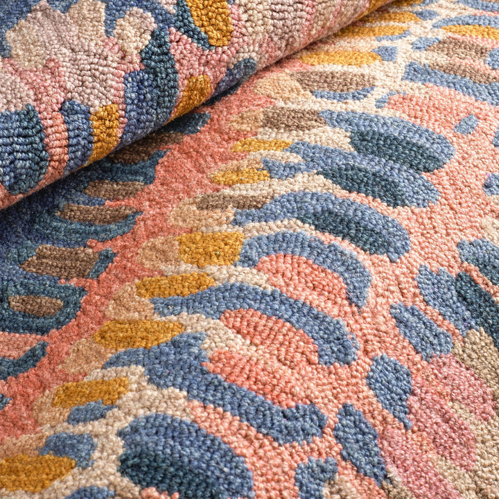 Paint Chip Coral Hand Micro Hooked Wool Rug Rug By Annie Selke