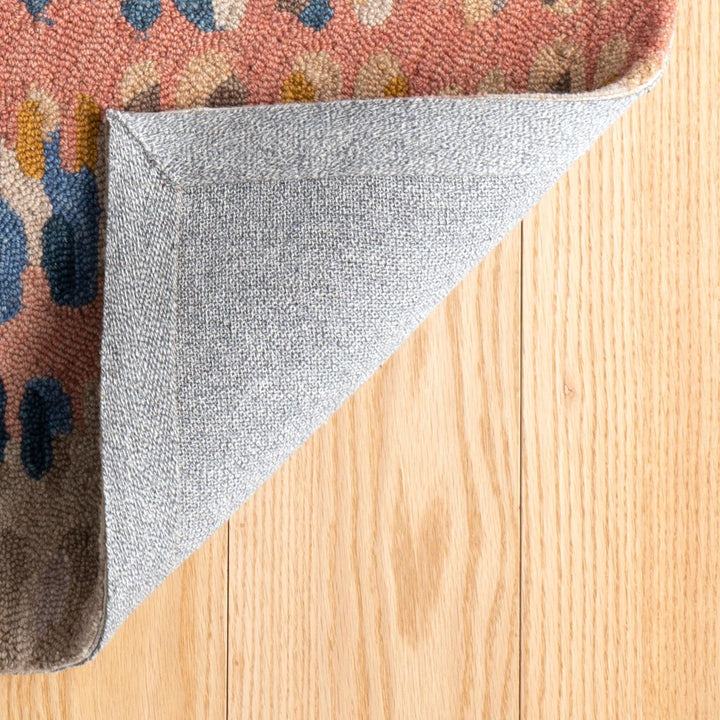 Paint Chip Coral Hand Micro Hooked Wool Rug Rug By Annie Selke