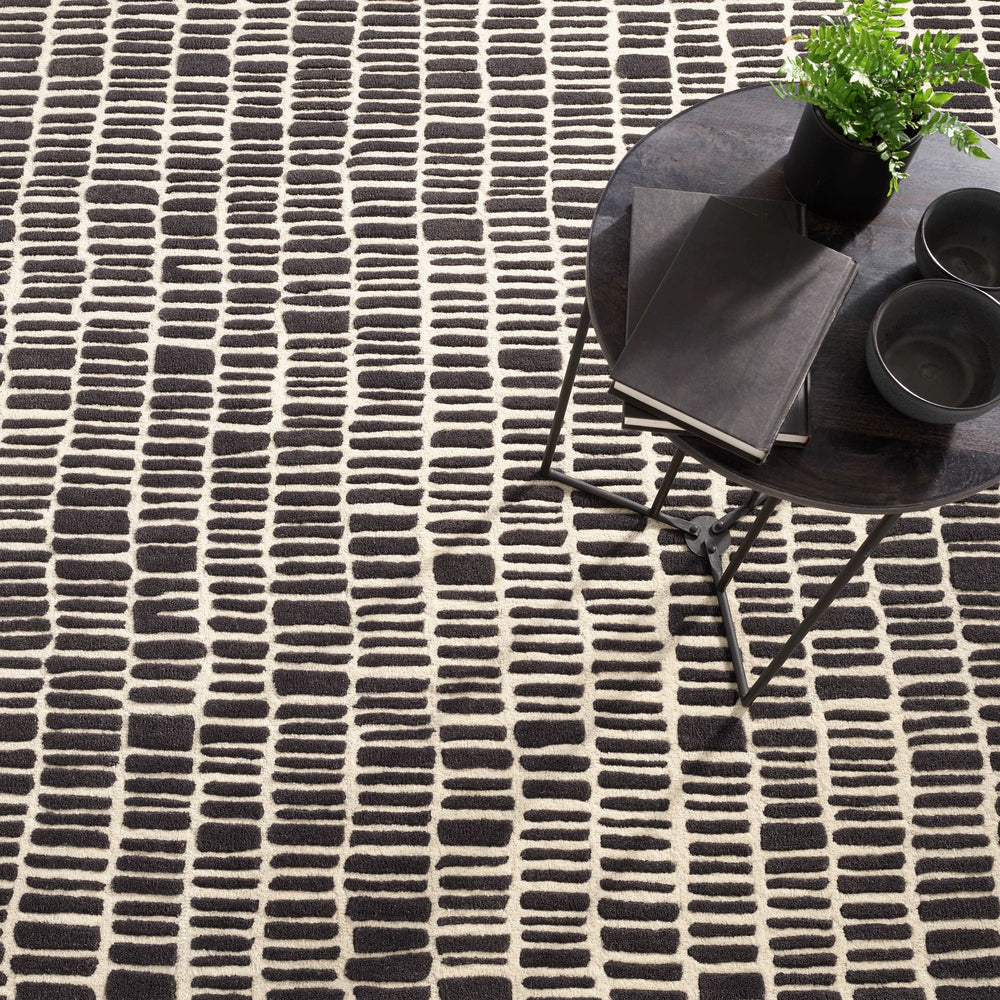 Roark Charcoal Hand Tufted Wool Rug Rug By Annie Selke