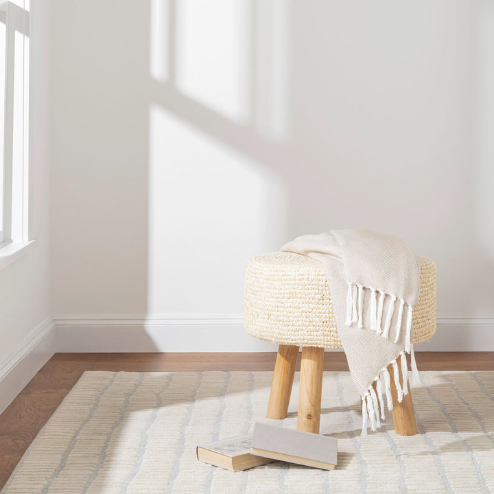 Roark Ivory Hand Tufted Wool Rug Rug By Annie Selke