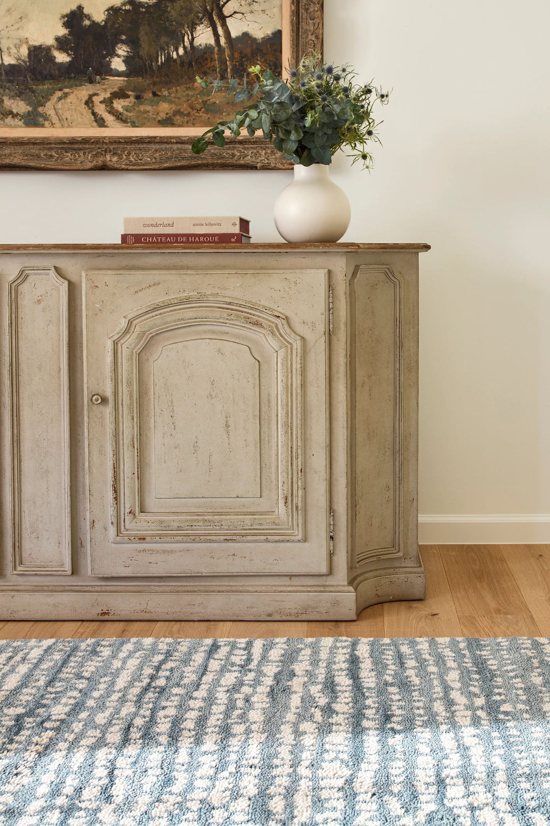 Shepherd Pewter Blue Hand Knotted Wool Rug Rug By Annie Selke