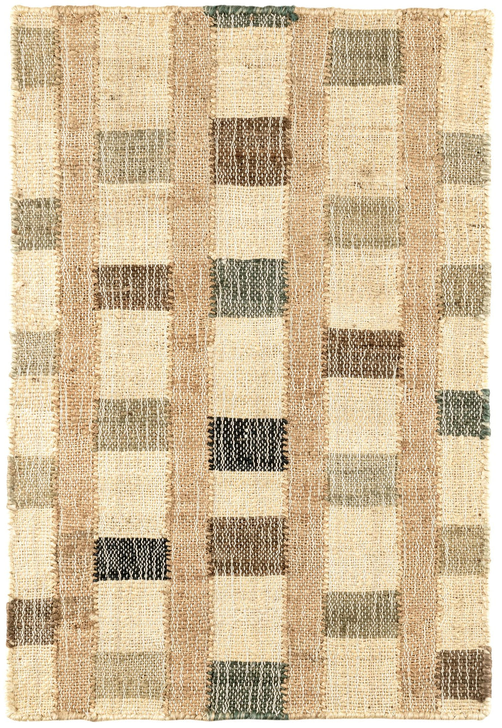 Mosaic Blue Handwoven Jute Rug Rug By Annie Selke