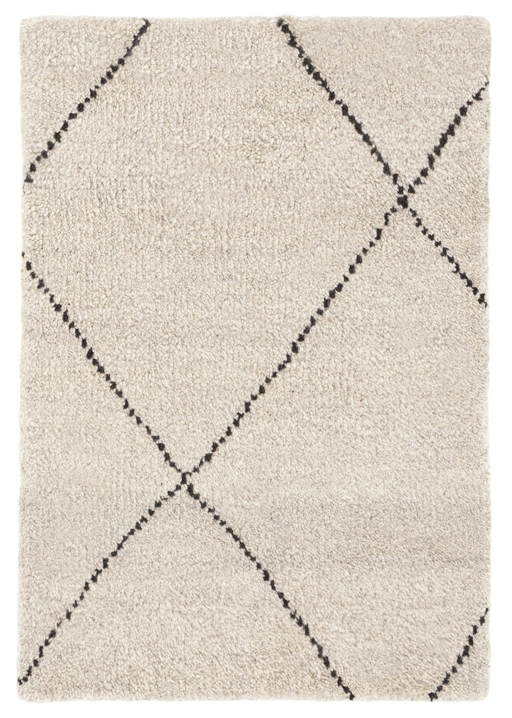 Numa Black Hand Knotted Wool Rug Rug By Annie Selke