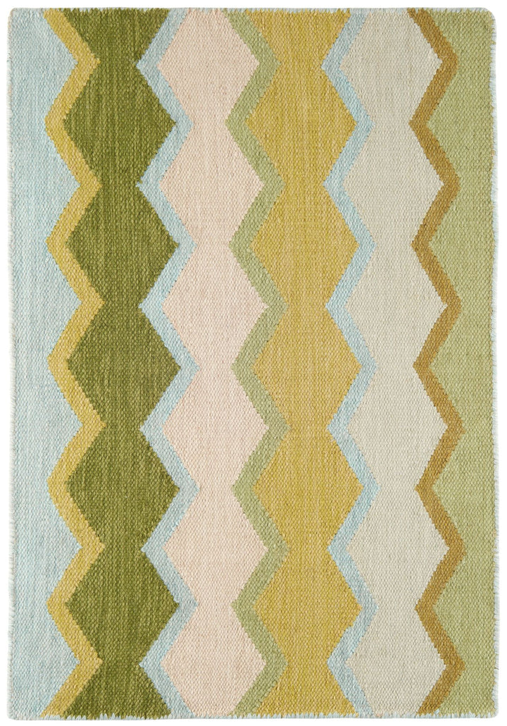 Safety Net Green Handwoven Indoor/Outdoor Rug Rug By Annie Selke
