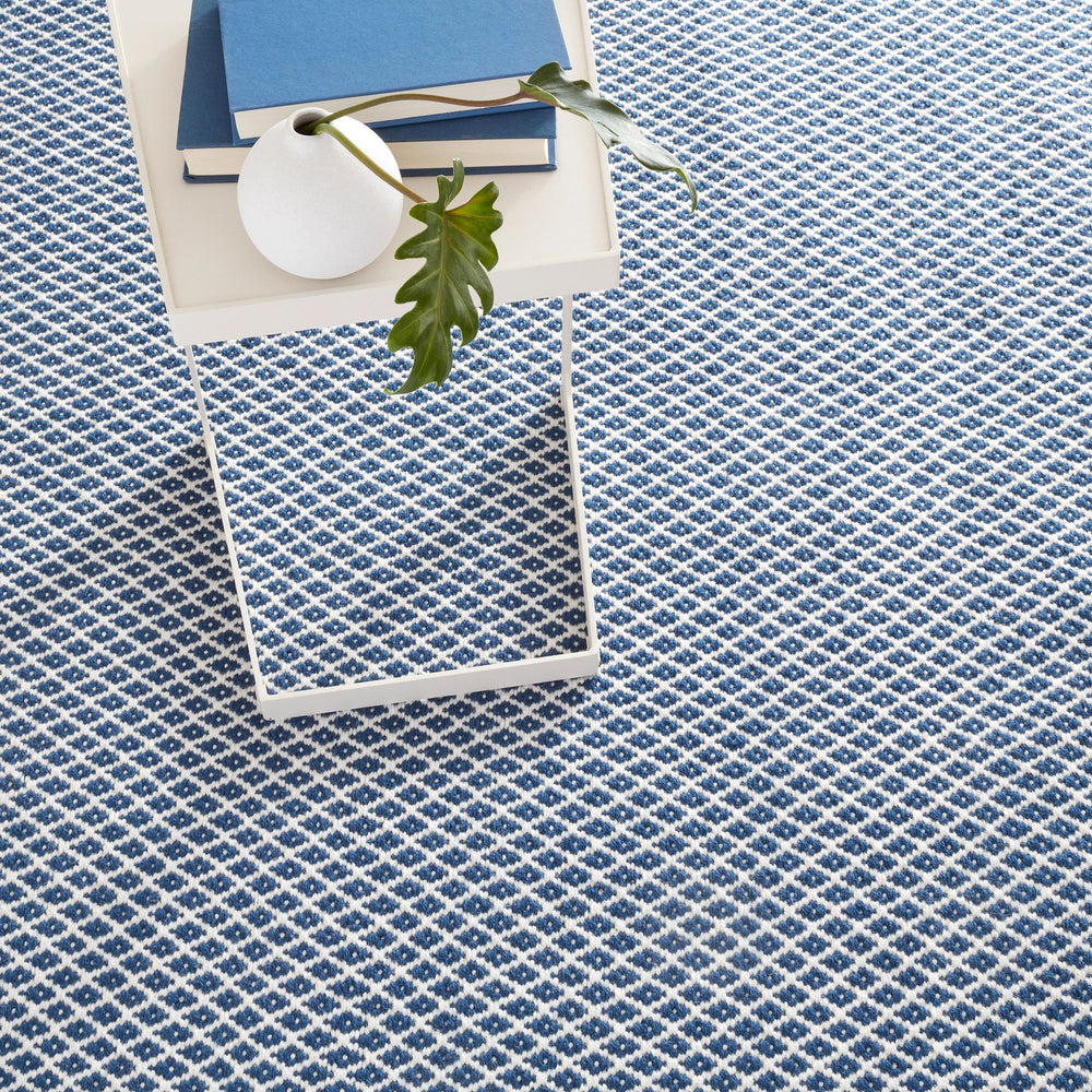 Mainsail Navy Handwoven Indoor/Outdoor Rug Rug By Annie Selke