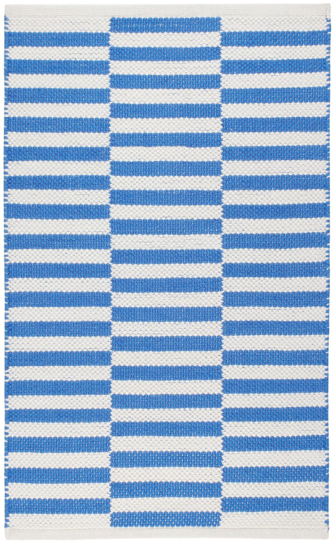 Sailing Stripe French Blue Handwoven Indoor/Outdoor Rug Rug By Annie Selke
