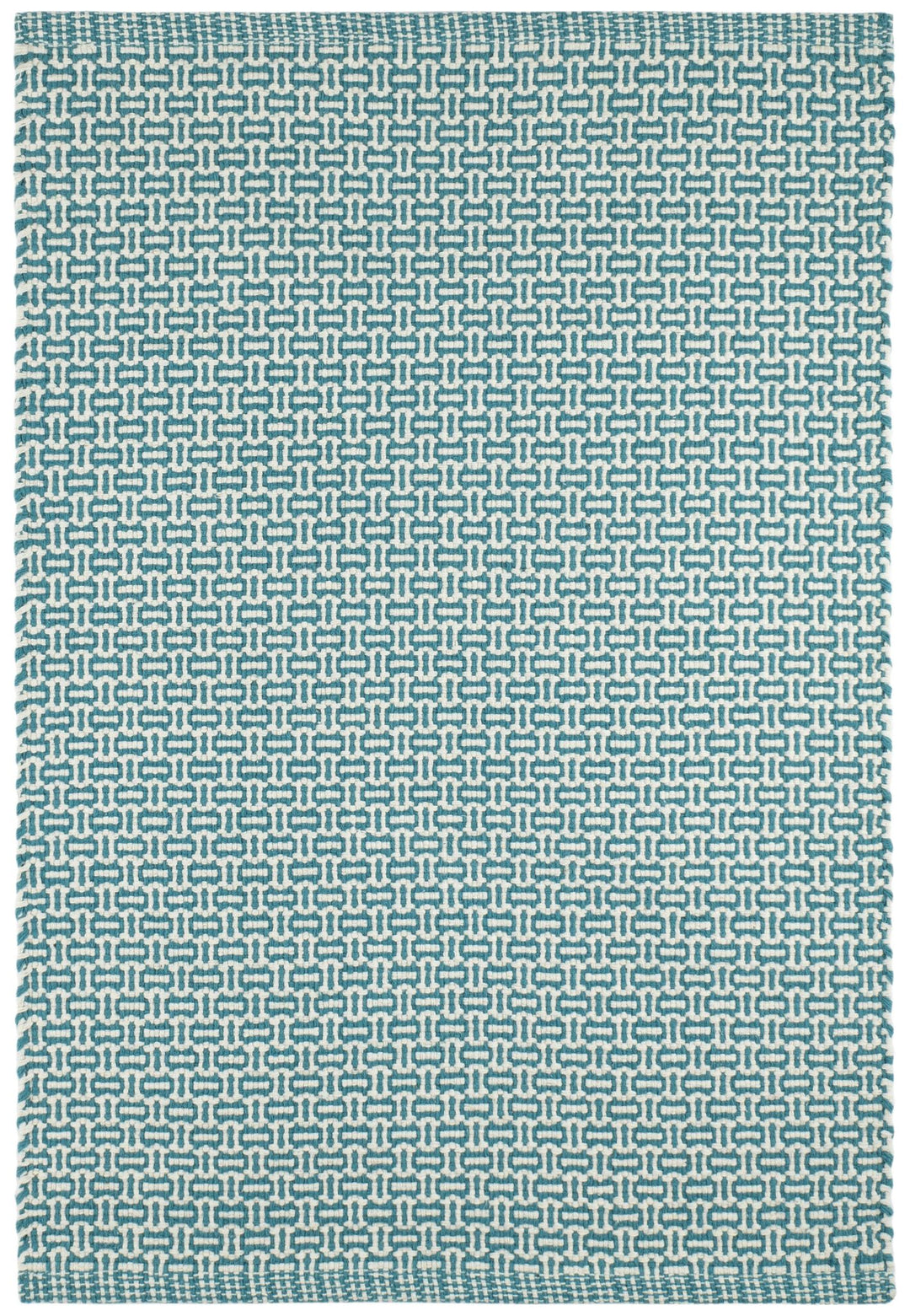 Miss Muffet Teal Handwoven Cotton Rug Rug By Annie Selke