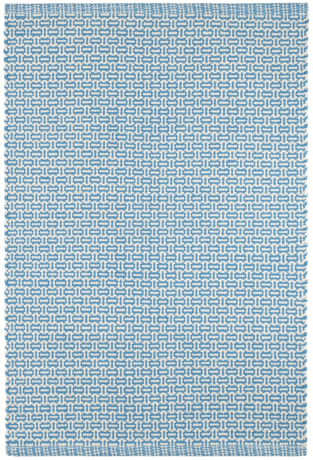 Miss Muffet French Blue Handwoven Cotton Rug Rug By Annie Selke