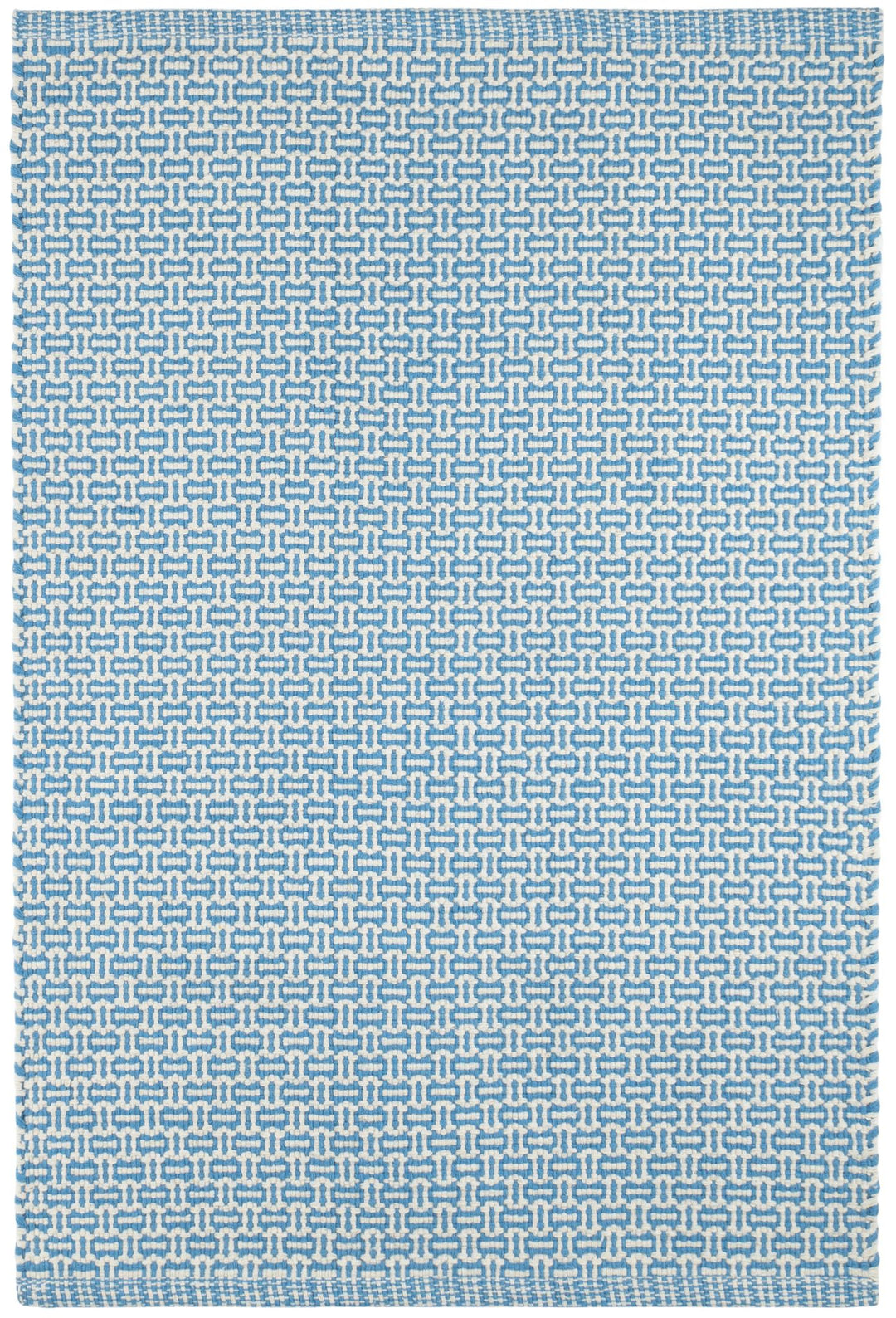 Miss Muffet French Blue Handwoven Cotton Rug Rug By Annie Selke