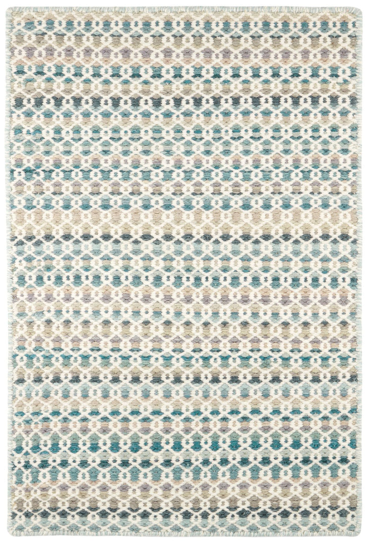 Poppy Blue Handwoven Wool Rug Rug By Annie Selke