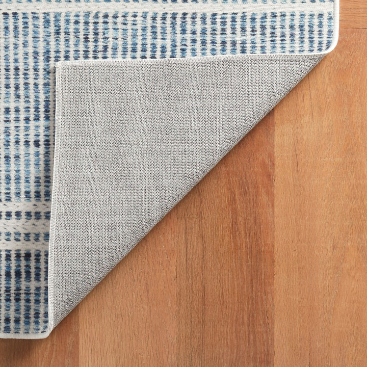 Malta Blue Machine Washable Rug Rug By Annie Selke