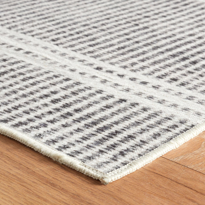 Malta Grey Machine Washable Rug Rug By Annie Selke