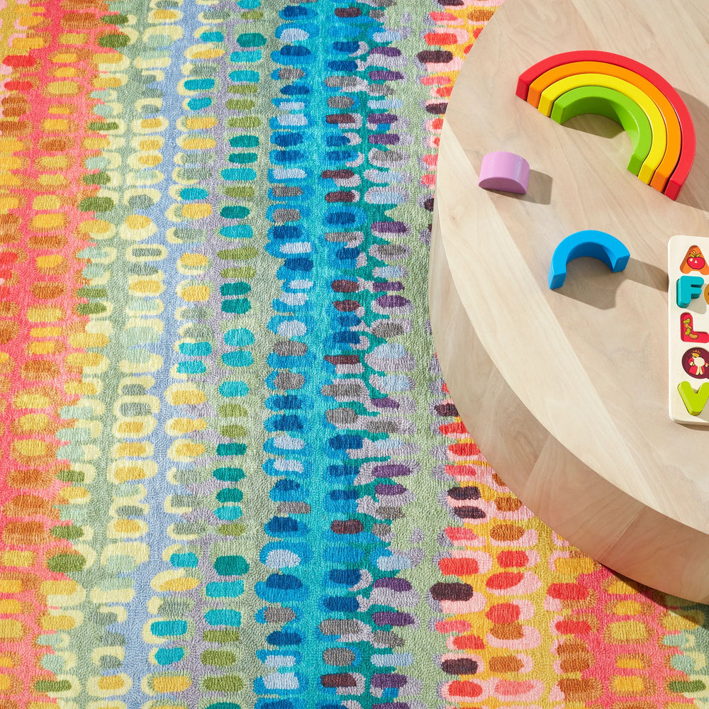 Paint Chip Multi Machine Washable Rug Rug By Annie Selke