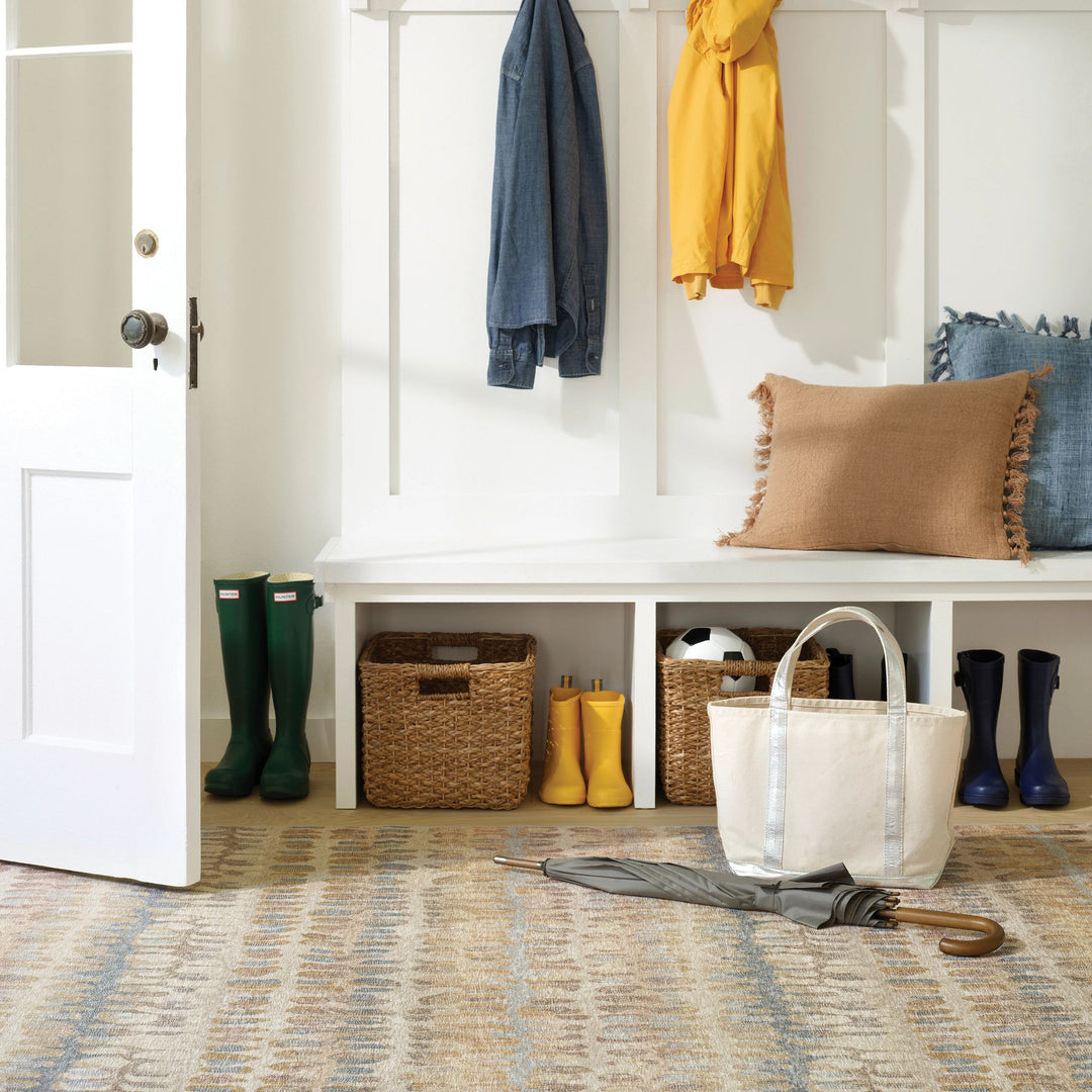 Paint Chip Natural Machine Washable Rug Rug By Annie Selke