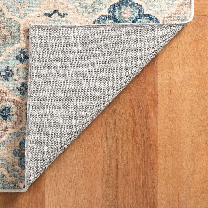 Pali Blue Machine Washable Rug Rug By Annie Selke